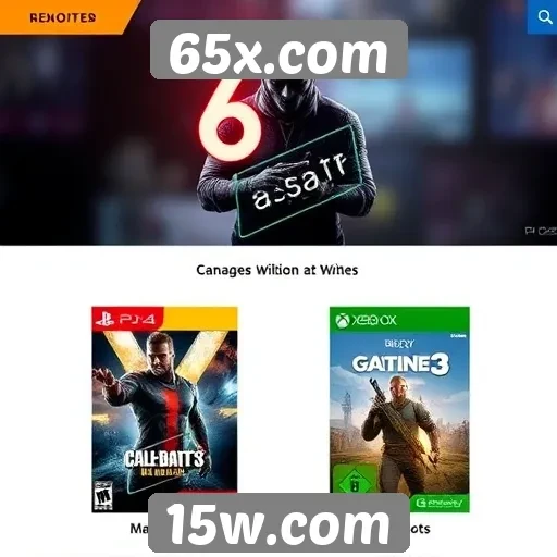 Análise das ofertas de jogos no 65x.com