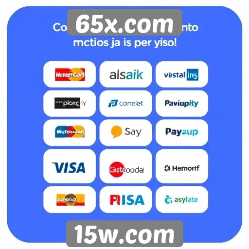 Métodos de pagamento aceitos no 65x.com